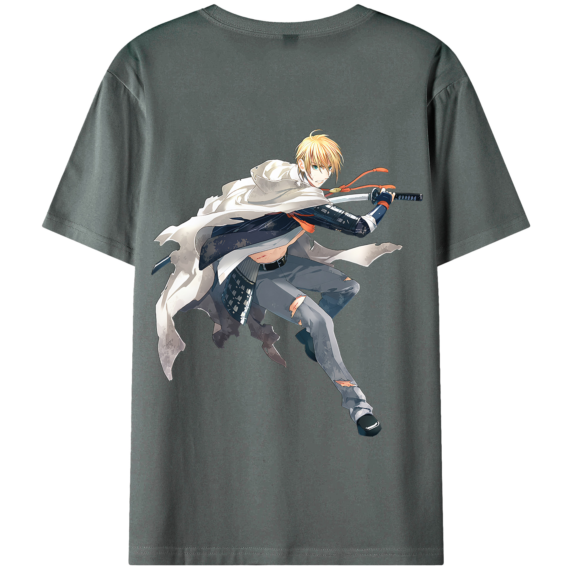 （画像用） 刀剣乱舞 Touken Ranbu 綿100％半袖Tシャツ（背面プリント）